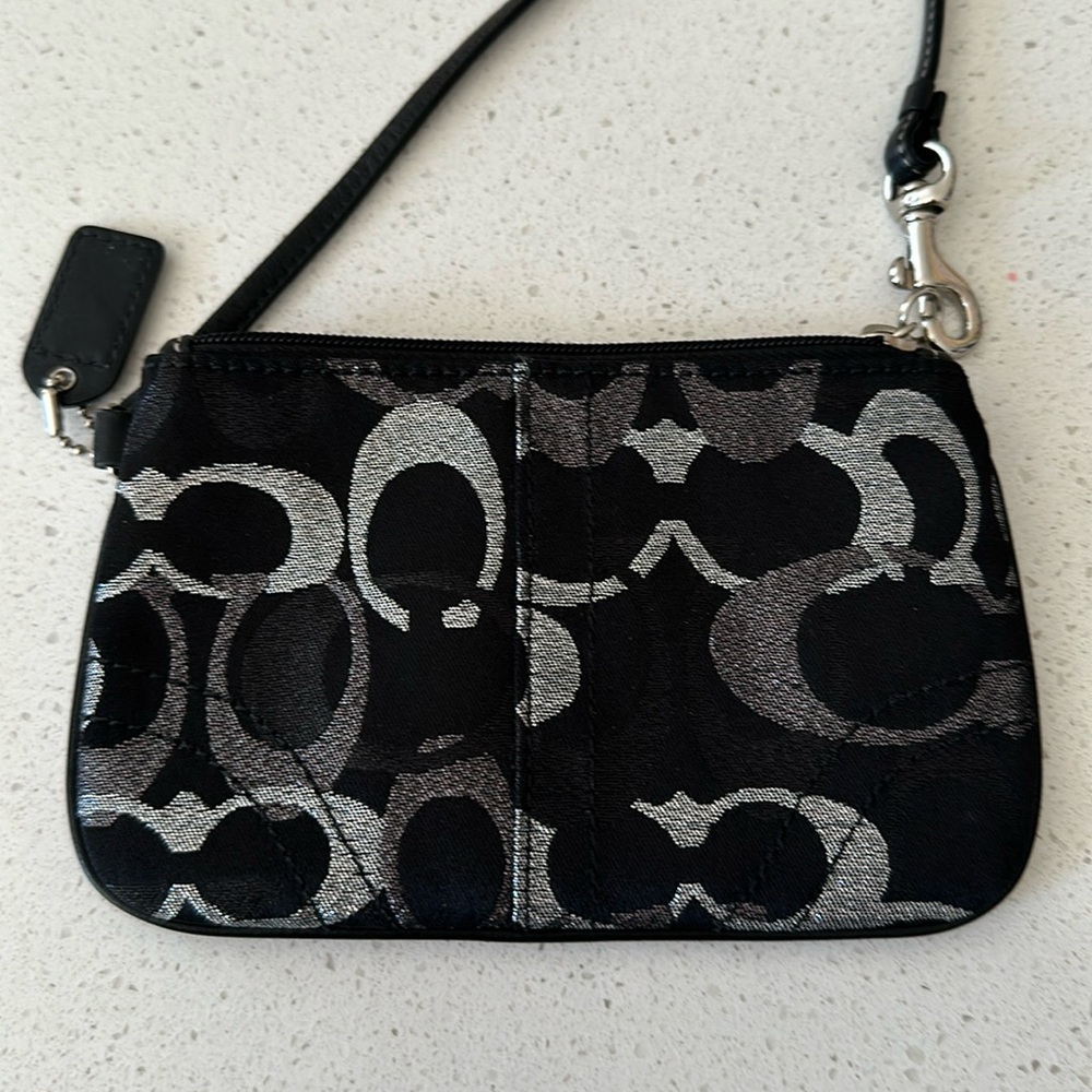 Coach mini bag-perfect for cards, cash and phone.